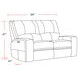 Swift Bourbon Dual Power Reclining Loveseat with Power Headrest
