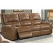 Swift Bourbon Dual Power Reclining Sofa with Power Headrest