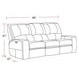 Swift Bourbon Dual Power Reclining Sofa with Power Headrest