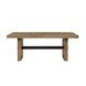 Aubrey Brown 96" Extendable Rectangular Dining Table