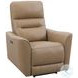 Thalden Brazilian Cappuccino Leather Zero Gravity Power Recliner