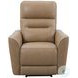 Thalden Brazilian Cappuccino Leather Zero Gravity Power Recliner