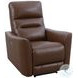 Thalden Brazilian Cocoa Leather Zero Gravity Power Recliner