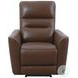 Thalden Brazilian Cocoa Leather Zero Gravity Power Recliner