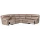 Theon Stokes Toffee 6 Piece Performance Fabric Modular Manual Reclining Sectional