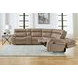 Theon Stokes Toffee 6 Piece Performance Fabric Modular Manual Reclining Sectional