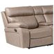 Theon Stokes Toffee 6 Piece Performance Fabric Modular Manual Reclining Sectional