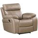 Theon Stokes Toffee Performance Fabric Glider Recliner