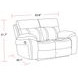 Theon Stokes Toffee Performance Fabric Reclining Loveseat