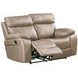 Theon Stokes Toffee Performance Fabric Reclining Loveseat