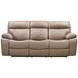 Theon Stokes Toffee Performance Fabric Reclining Sofa With Drop Down Table