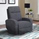Thriller Natural Beauty Denim Power Swivel Glider Recliner