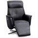 Tripp Cortana Blackberry Leather Swivel Power Recliner