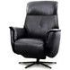Tripp Cortana Blackberry Leather Swivel Power Recliner