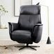 Tripp Cortana Blackberry Leather Swivel Power Recliner