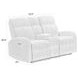 Tuscany Whiskers Nature Power Reclining Console Loveseat