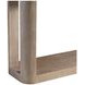 Loggia White and Aria Rectangular Travertine Top Console Table