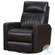 Munro Matteo Smokey Gray Swivel Glider Power Recliner with Power Headrest