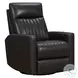 Munro Matteo Smokey Gray Swivel Glider Power Recliner with Power Headrest