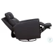 Munro Matteo Smokey Gray Swivel Glider Power Recliner with Power Headrest