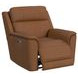 Walker Brown Leather Power Motion Recliner with USB Charging