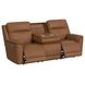 Walker Butternut Leather 86" Power Reclining Sofa with USB Charging