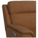 Walker Brown Leather Power Motion Recliner with USB Charging