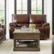 Vail Burnt Sienna Dual Power Reclining Loveseat with Power Headrest