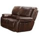Vail Burnt Sienna Dual Power Reclining Loveseat with Power Headrest