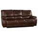 Vail Burnt Sienna Dual Power Reclining Sofa with Power Headrest
