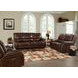 Vail Burnt Sienna Dual Power Reclining Sofa with Power Headrest