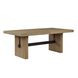 Aubrey Brown 96" Extendable Rectangular Dining Table