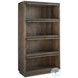 Rovelle Dark Brown Reeded Glass Door Curio Cabinet