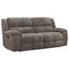 Buster Cabot Stone 90" Manual Reclining Sofa with USB Charging
