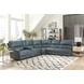 Whitman Verona Azure Cordless Leather Power Reclining Sectional