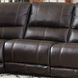 Whitman Verona Coffee Leather 7 Piece Modular Power Reclining Sectional