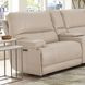 Whitman Verona Linen Leather 7 Piece Modular Power Reclining Sectional