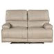 Whitman Verona Linen Cordless Power Reclining Loveseat with Power Headrest