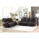 Whitman Verona Coffee Cordless Power Reclining Sofa with Power Headrest