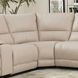 Whitman Verona Linen Leather 7 Piece Modular Power Reclining Sectional