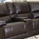 Whitman Verona Coffee Leather 7 Piece Modular Power Reclining Sectional