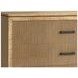 Loft Brown and Black 3 Drawer Reeded Bedside Chest
