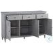 Norellan Light Gray 3 Door Credenza