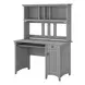 Salinas Cape Cod Gray Computer Desk With Hutch