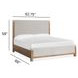 Plum Creek Sierra Brown and Elite Dove Queen Upholstered Panel Bed
