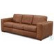 Inglewood Vintage Brown Derby Leather 92" Sofa