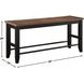 Bermuda Black 54" Counter Height Bench