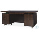 N3E Ebony And Black Leather Desk
