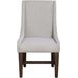 Auburn White Upholstered Arm Chair Set of 2