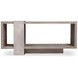 Linea Cerused Greige And Textured Graphite Metal Console Table